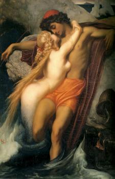 Lord Frederick Leighton : The Fisherman and the Syren